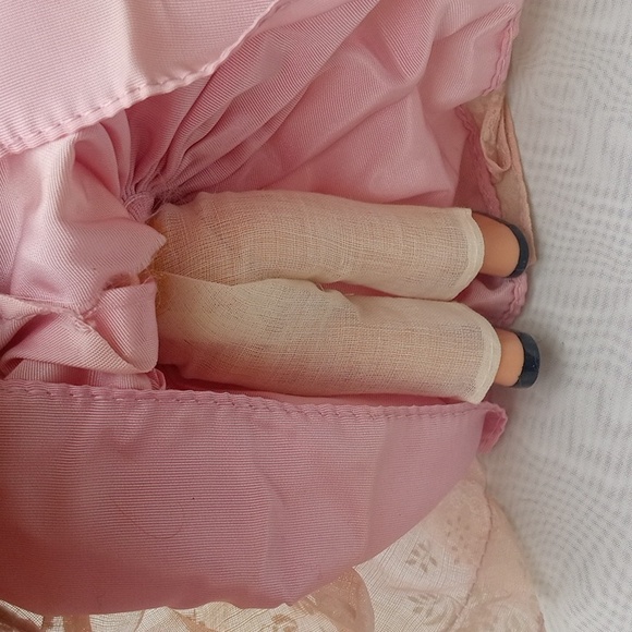 Collectible Vintage Storybook Doll Plastic Sleepy Eyes Pink #2 - Picture 7 of 16